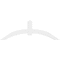 Ekena Millwork Archdale Architectural Grade PVC Gable Bracket, 84"W x 28"H x 4"D x 6"F, 8/12 Pitch GBP084X28X0406ARC00 - alternate 2